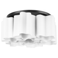 Lightstar 802077 (NUBI-X7A) Люстра NUBI 7х40W E27 ЧЕРНЫЙ МАТОВЫЙ/БЕЛЫЙ (в комплекте)