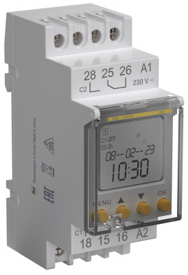 KARAT Таймер ТА80 астрономический 16А 230В на DIN-рейку IEK, MTA-A-16