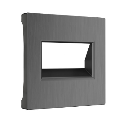 Werkel W1191104/ Накладка для двойной розетки Еthernet RJ-45 (графит рифленый), a050741