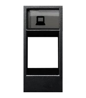 ABB NIE Zenit Антрацит Накладка телеф/комп розетки(для суп.2017.2,2017.3,2018,2018.5,2018.6,2018.8)