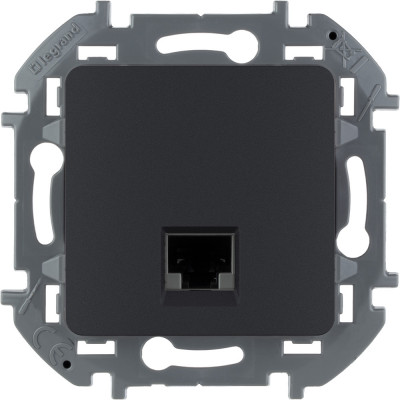 Legrand Розетка компьютерная RJ45 категория 6 UTP - Legrand Inspiria - антрацит, 673833