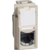 KM4279C5E Bticino LIVING NOW. Розетка компьютерная RJ45 cat5e UTP 1 модуль.Цвет Песочный., KM4279C5E