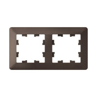 ATN220602 - ATLASDESIGN AIR 2-постовая РАМКА, МОККО/дымчатый черный, Systeme Electric