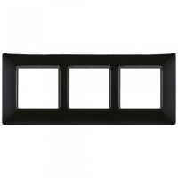 Vimar Накладка для 6 модулей (2+2+2) расстояние между центрами 57мм черная, 14646.05