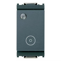 Vimar Кнопка 1P NC 10A с подсветкой, серая, 16092