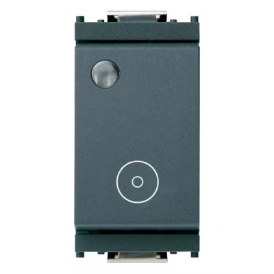 Vimar Кнопка 1P NC 10A с подсветкой, серая, 16092