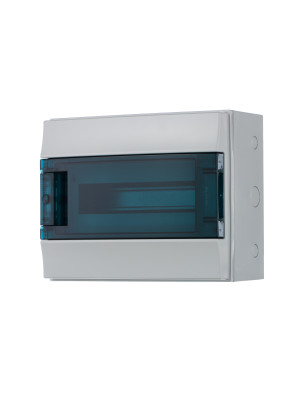 65P12X12A - Бокс настенный 12М прозрачная дверь Mistral65 (с клемм)