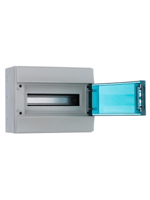 65P12X12A - Бокс настенный 12М прозрачная дверь Mistral65 (с клемм)