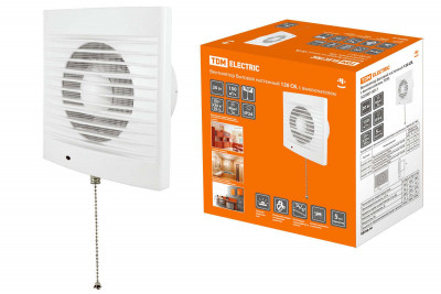 Вентилятор бытовой настенный 120 СВ, с выключателем, TDM Electric, SQ1807-0017