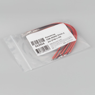 Коннектор COB-MONO-5mm-2pin-STW-L150 (Arlight, Лента-Провод), 042066