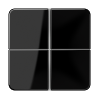 4-клавишная накладка для пульта КNX, чёрная, для серии СD, CD404TSASW