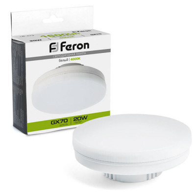 Лампа cветодиодная, (20W) 230V GX70 4000K, LB-473, Feron 48307