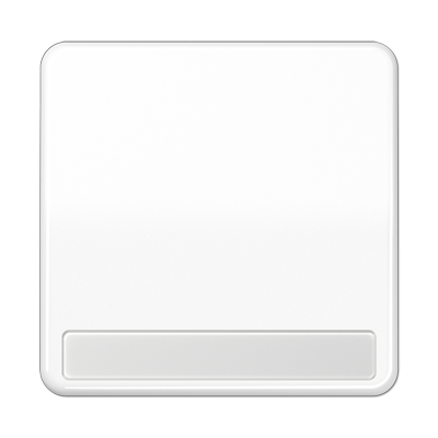 Клавиша для выключателя и кнопки, с полем для надписи; белая, CD590NABFWW