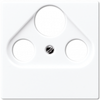 Крышка для SAT-TV-FM-розеток, фиксация винтом; дюропласт; белый; A500, A561PLSATWW