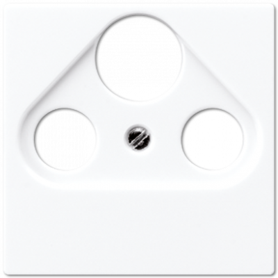 Крышка для SAT-TV-FM-розеток, фиксация винтом; дюропласт; белый; A500, A561PLSATWW