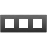 Vimar Накладка CLASSIC на 6 модулей (2+2+2) расстояние между центрами 71мм графит матовый, 19644.01