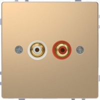 D-Life Аудиорозетка "тюльпан", шампань