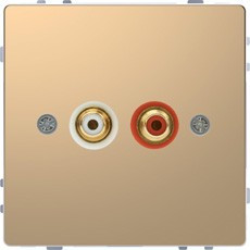 D-Life Аудиорозетка "тюльпан", шампань