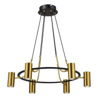 ST LUCE SL1215.403.06 Светильник подвесной ST-Luce Черный, Латунь/Латунь GU10 6*5W 4000K