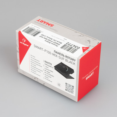 Панель SMART-P100-MIX-SUF Black (3V, Rotary, 2.4G) (Arlight, IP20 Пластик, 5 лет), 034772
