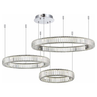 ST LUCE SL1622.113.03 Люстра подвесная ST-Luce Хром/Прозрачный LED 1*122W 4000K