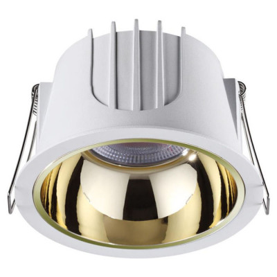 Novotech 358696 SPOT NT21 207 белый/золото Светильник встраиваемый светодиодный IP20 LED 4000К 20W 100-265V KNOF