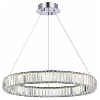 ST LUCE SL1622.113.01 Люстра подвесная ST-Luce Хром/Прозрачный LED 1*68W 4000K