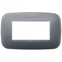 19684.61 - Vimar Накладка ROUND на 4 модуля REFLEX серый дым