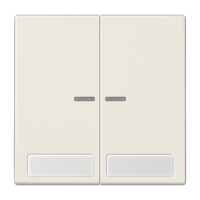 Клавиши для сдвоенной кнопки BCU;  поле для надписи, и индикатор, LS995NAKO5