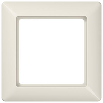 Рамка для вертикальной и горизонтальной установки, 1 пост; дюропласт; слоновая кость; AS500, AS581