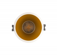 Denkirs DK3026-WG Встраиваемый светильник, IP 20, 10 Вт, GU5.3, LED, белый/золотой, пластик