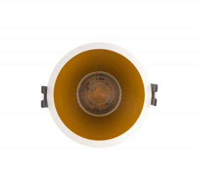 Denkirs DK3026-WG Встраиваемый светильник, IP 20, 10 Вт, GU5.3, LED, белый/золотой, пластик