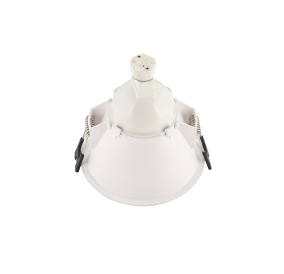 Denkirs DK3026-WG Встраиваемый светильник, IP 20, 10 Вт, GU5.3, LED, белый/золотой, пластик