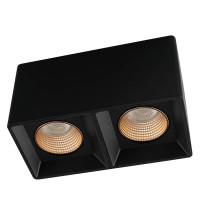 Denkirs DK3085-BK+BR Светильник накладной IP 20, 10 Вт, GU5.3, LED, черный/бронзовый, пластик