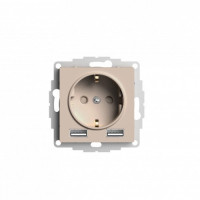 ATN001230 - ATLASDESIGN РОЗЕТКА 16А c 2 USB A+A, 5В/2,4А, 2х5В/1,2А, механизм, ПЕСОЧНЫЙ, Systeme Electric ATN001230 - ATLASDESIGN РОЗЕТКА 16А c 2 USB A+A, 5В/2,4А, 2х5В/1,2А, механизм, ПЕСОЧНЫЙ, Systeme Electric