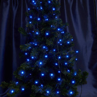 Гирлянда 230V  20 LED 2 м, синий, IP 20,  шнур 1,5м, CL02, Feron 32286