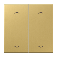 Клавиша для KNX кнопки, 2 группы, с символами "стрелки"; металл; латунь Classic, ME102PC Клавиша для KNX кнопки, 2 группы, с символами "стрелки"; металл; латунь Classic, ME102PC