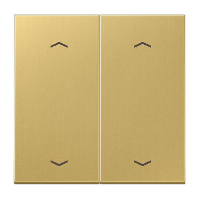 Клавиша для KNX кнопки, 2 группы, с символами "стрелки"; металл; латунь Classic, ME102PC