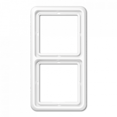 Рамка для вертикальной и горизонтальной установки ударопрочная, 2-кратная; белая, CD582WUWW