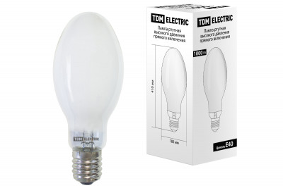 Лампа ртутная высокого давления ДРЛ 1000 Вт Е40 TDM Electric, SQ0325-0025