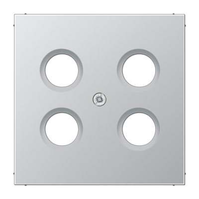 Крышка для SAT-TV-розетки; алюминий, AL2990-4SAT1