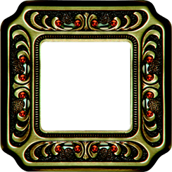 FD01351PBCL Fede Siena Crystal De Luxe Palace Рамка 1-ная, Bright Patina