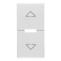 Vimar Две клавиши 1М с символом стрелки, серебро матовое, 20755.2.N