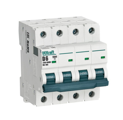 DEKraft Автоматический выключатель ВА105-4P-006A-D