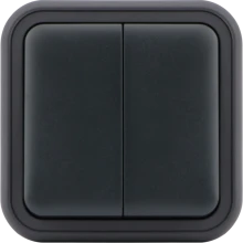 Donel W55 Переключатель 2-кл. накладной, антрацит, IP55, серия (тип) DIP55, DIP20828