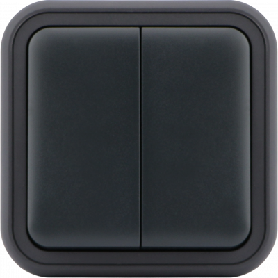 Donel W55 Переключатель 2-кл. накладной, антрацит, IP55, серия (тип) DIP55 , DIP20828