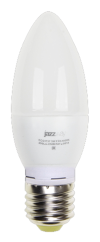 PLED- ECO-C37 5w E27 3000K 400Lm 230V/50Hz  Jazzway, 2855312A