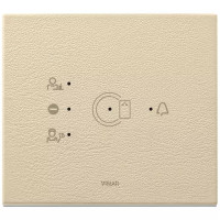 Vimar Накладка EIKON TACTIL для 3 модулей транспондера, натуральная кожа кремовая ( мин. 20 шт.), 21666.21
