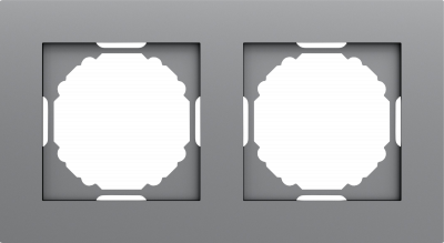 Donel A07 матовый серый рамка 2-я, серия DB, DE21240