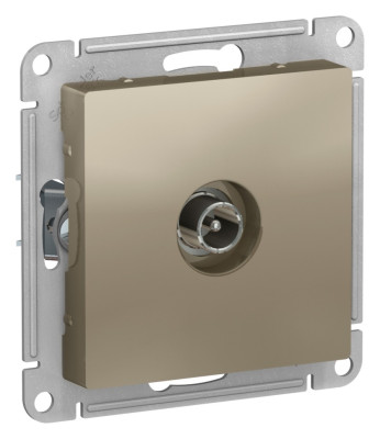 ATN000591 - ATLASDESIGN TV РОЗЕТКА оконечная 1дБ, механизм, ШАМПАНЬ, Systeme Electric